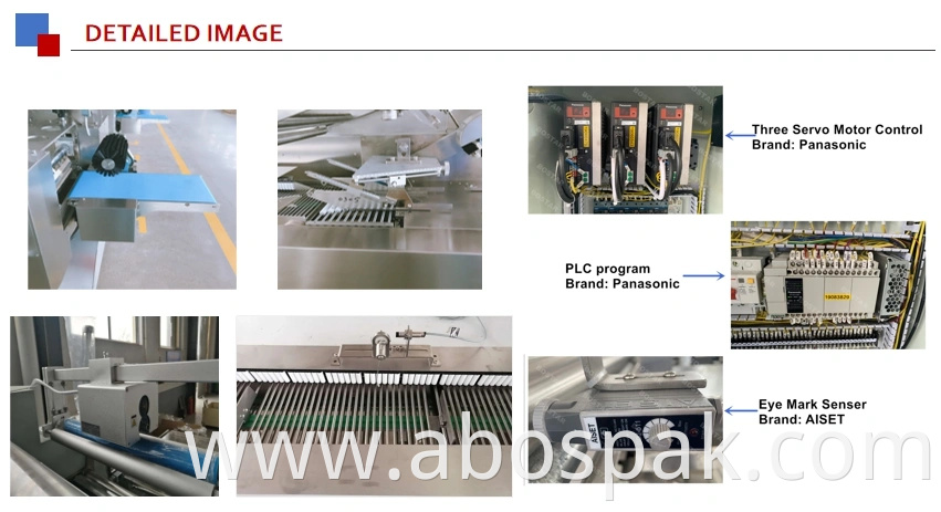 Automatic Multi-Function Frozen Food/Dumplings/Bags/Buns/Rolls/Burgers/Bread Pillow Packing Packaging Line Equipment